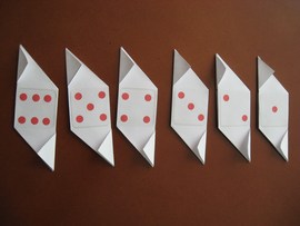 Imagen: dados de papel