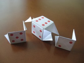 Imagen: dados de papel