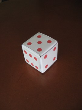 Imagen: dados de papel