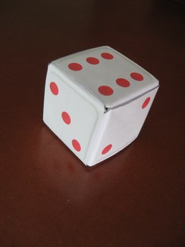 Imagen: dados de papel